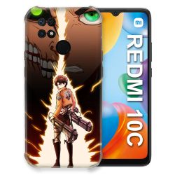Coque Pour Xiaomi Redmi 10C Manga Attaque Titans Eren Eclair