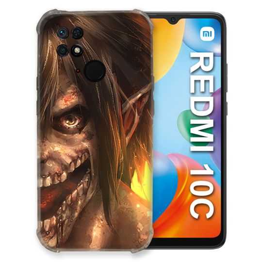 Coque Pour Xiaomi Redmi 10C Manga Attaque Titans Eren Titan