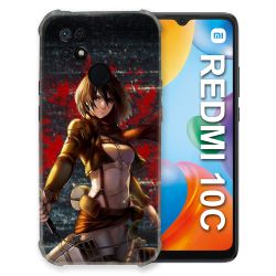 Coque Pour Xiaomi Redmi 10C Manga Attaque Titans Mikasa