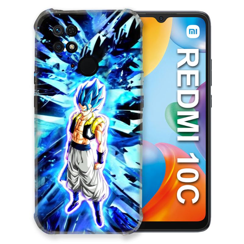 Coque Pour Xiaomi Redmi 10C Manga Dragon Ball Gogeta Lumiere