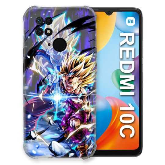 Coque Pour Xiaomi Redmi 10C Manga Dragon Ball Sangohan Duo