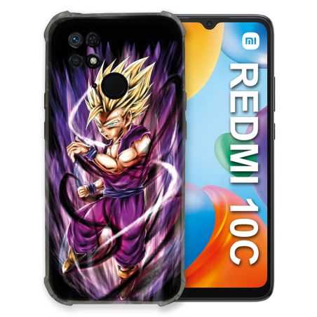 Coque Pour Xiaomi Redmi 10C Manga Dragon Ball Sangohan Violet
