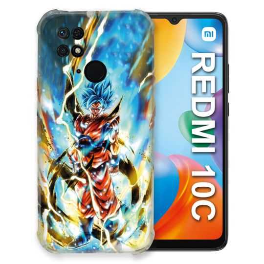 Coque Pour Xiaomi Redmi 10C Manga Dragon Ball Sangoku Blanc