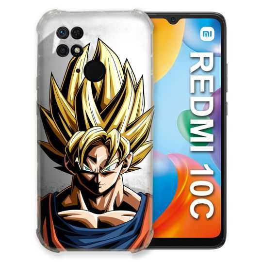 Coque Pour Xiaomi Redmi 10C Manga Dragon Ball Sangoku Portrait
