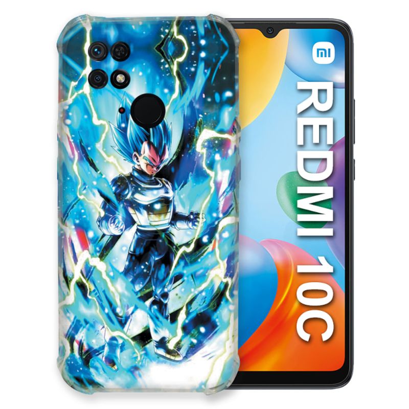Coque Pour Xiaomi Redmi 10C Manga Dragon Ball Vegeta Bleu