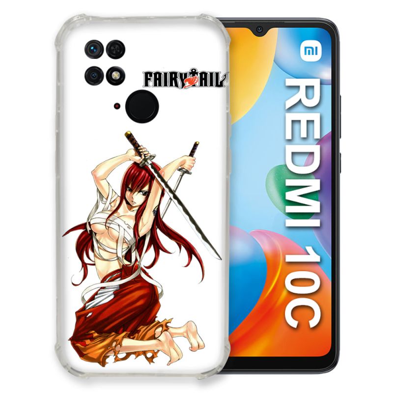 Coque Pour Xiaomi Redmi 10C Manga Fairy Tail Erza