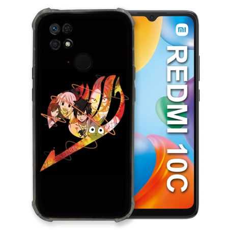 Coque Pour Xiaomi Redmi 10C Manga Fairy Tail Logo Noir