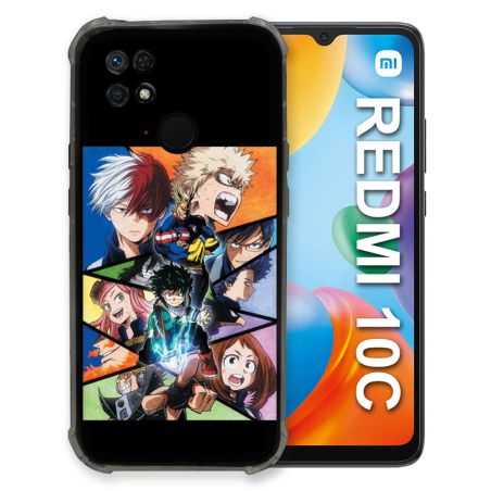 Coque Pour Xiaomi Redmi 10C Manga My Hero Academia Noir