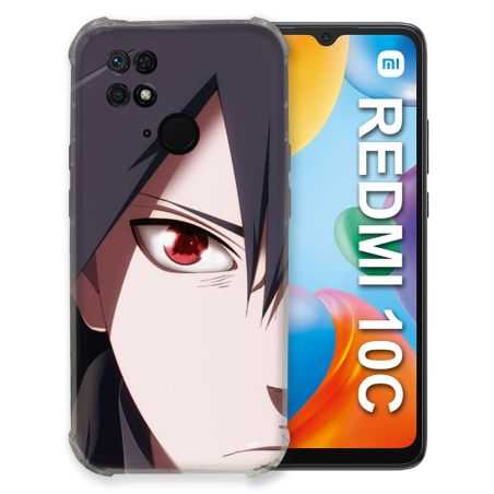 Coque Pour Xiaomi Redmi 10C Manga Naruto Sasuke visage