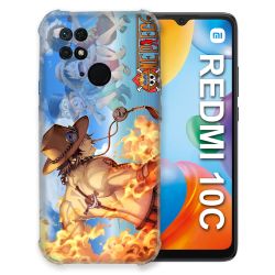 Coque Pour Xiaomi Redmi 10C Manga One Piece Ace Color