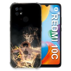 Coque Pour Xiaomi Redmi 10C Manga One Piece Ace Noir