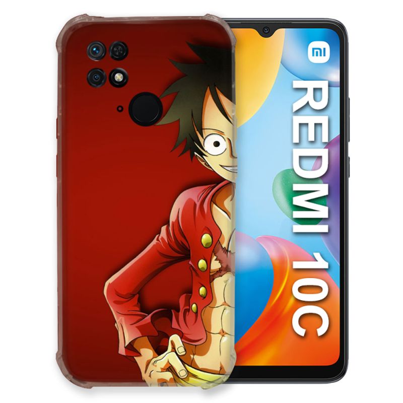 Coque Pour Xiaomi Redmi 10C Manga One Piece Luffy