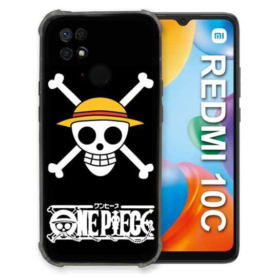 Coque Pour Xiaomi Redmi 10C Manga One Piece Tete de Mort