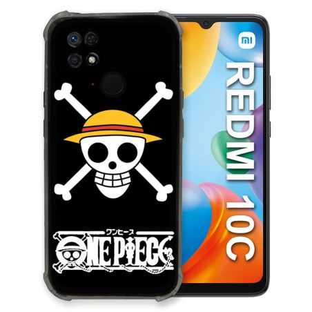 Coque Pour Xiaomi Redmi 10C Manga One Piece Tete de Mort