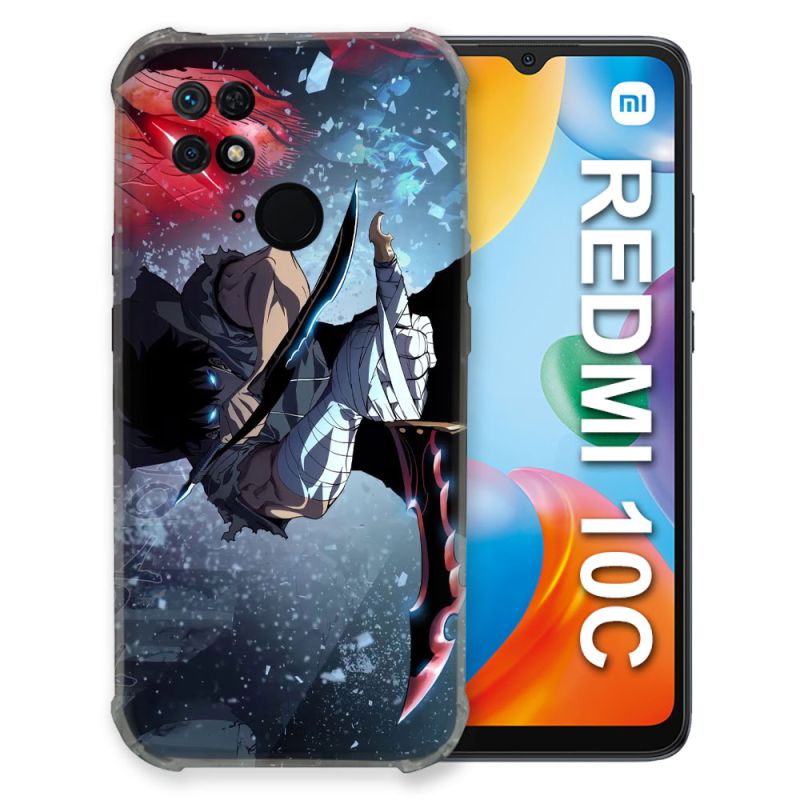 Coque Pour Xiaomi Redmi 10C Manga Solo Leveling Sung Epee