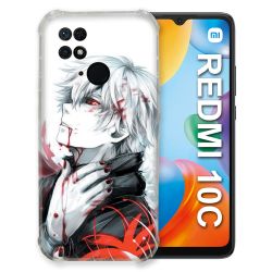 Coque Pour Xiaomi Redmi 10C Manga Tokyo Ghoul Kaneki Blanc