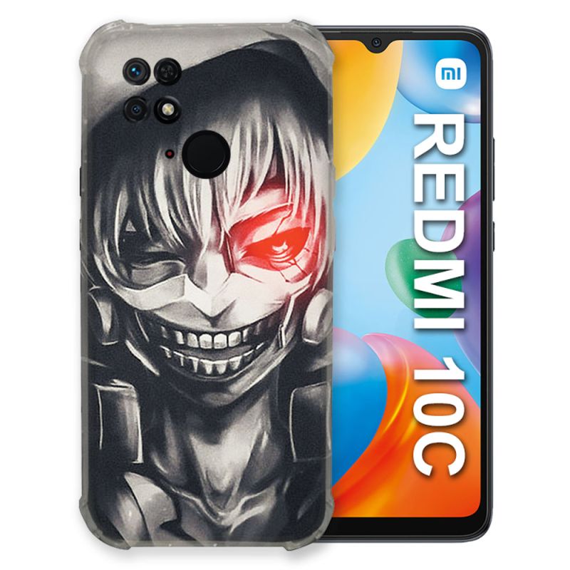 Coque Pour Xiaomi Redmi 10C Manga Tokyo Ghoul Kaneki Noir