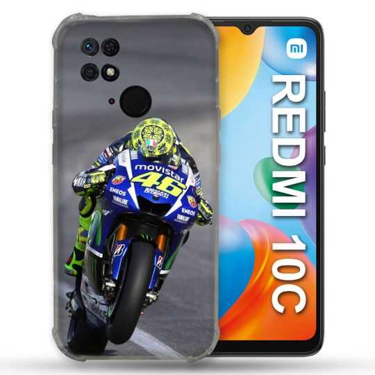 Coque Pour Xiaomi Redmi 10C Moto Course GP Wheeling 46