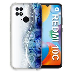 Coque Pour Xiaomi Redmi 10C Musique Partition Vague