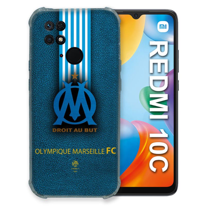 Coque Pour Xiaomi Redmi 10C Olympique Marseille OM Bande