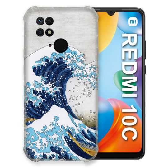 Coque Pour Xiaomi Redmi 10C Peinture La Grande Vague