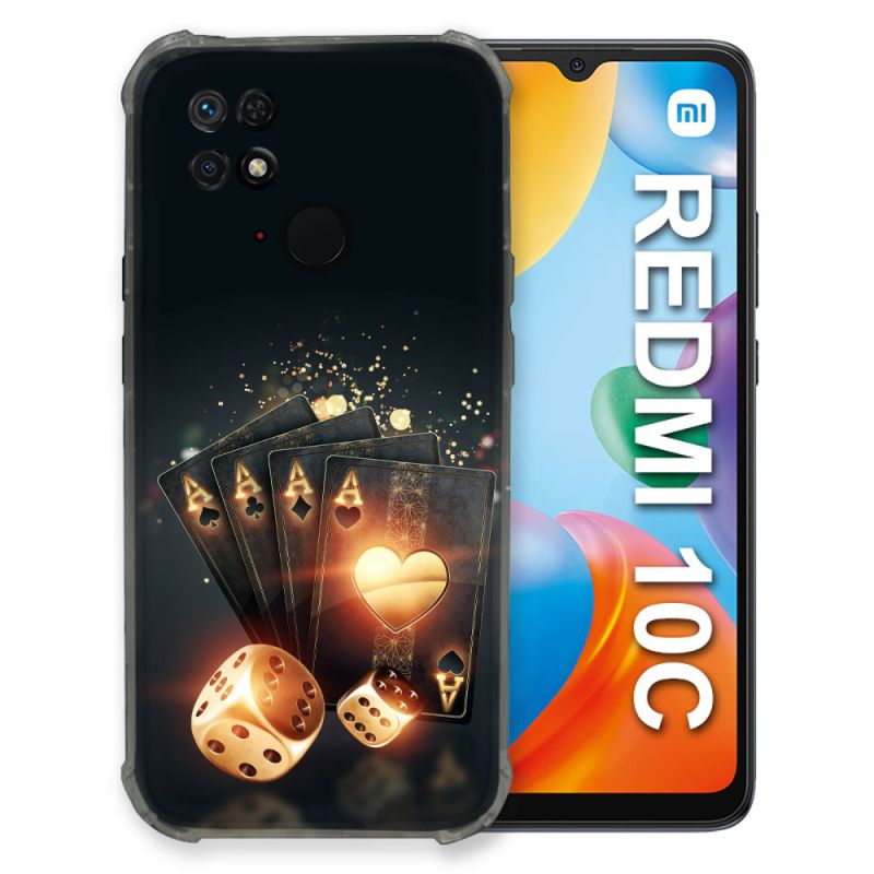 Coque Pour Xiaomi Redmi 10C Poker Des
