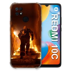 Coque Pour Xiaomi Redmi 10C Pompier Escalier