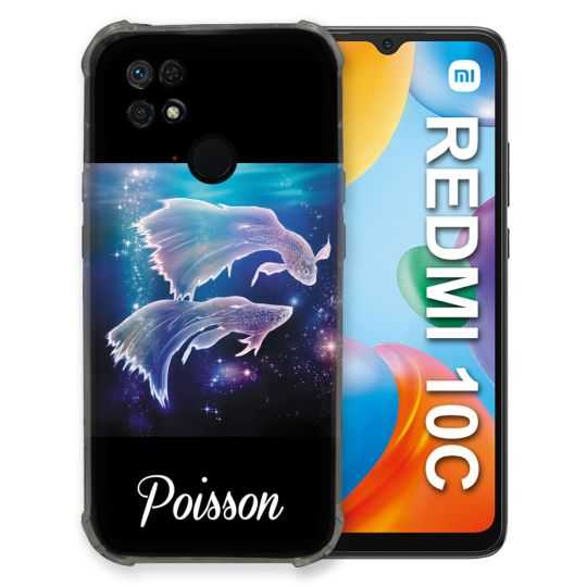 Coque Pour Xiaomi Redmi 10C Signe Zodiaque 2 Poisson