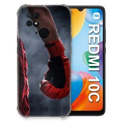 Coque Pour Xiaomi Redmi 10C Sport Boxe Gant Rouge