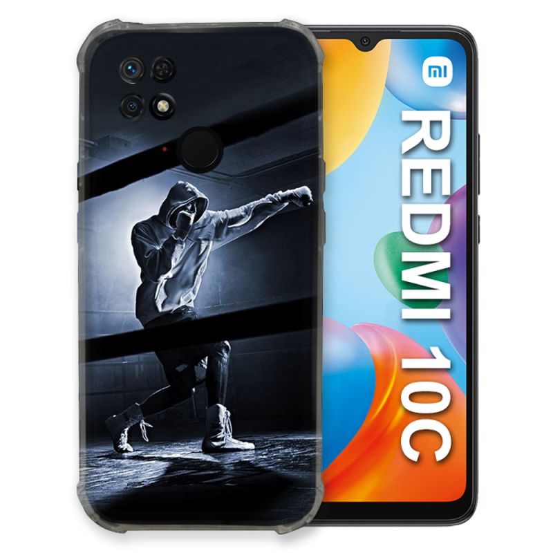 Coque Pour Xiaomi Redmi 10C Sport Boxe Poing