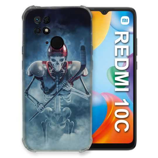 Coque Pour Xiaomi Redmi 10C Sport Hockey Squelette