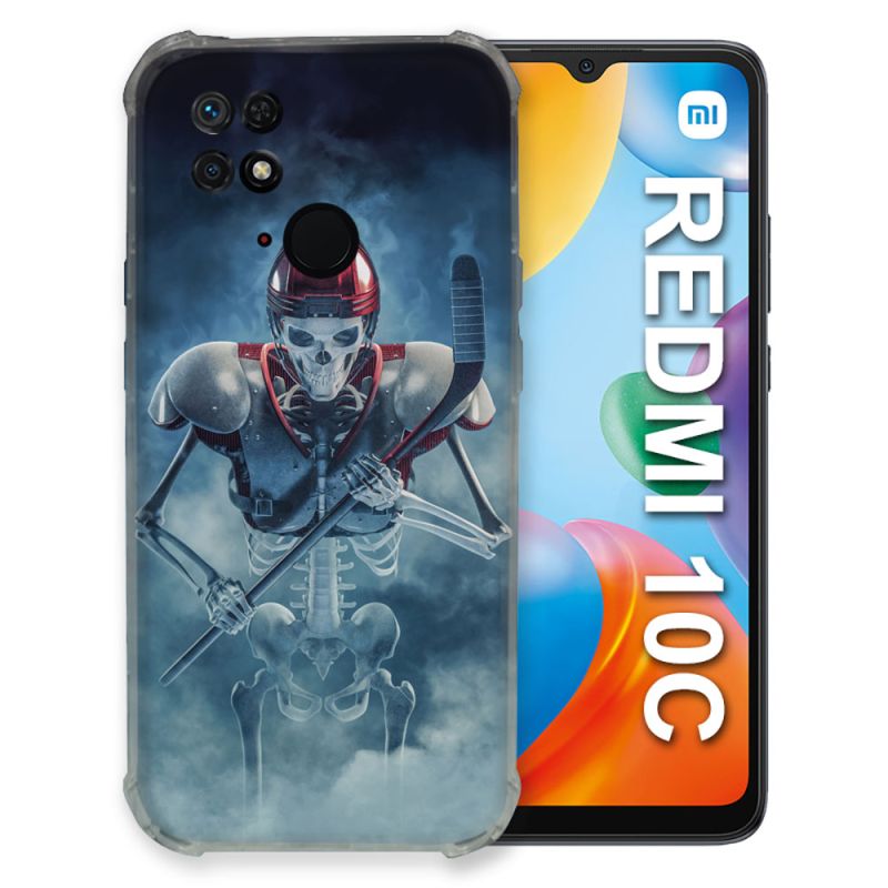 Coque Pour Xiaomi Redmi 10C Sport Hockey Squelette
