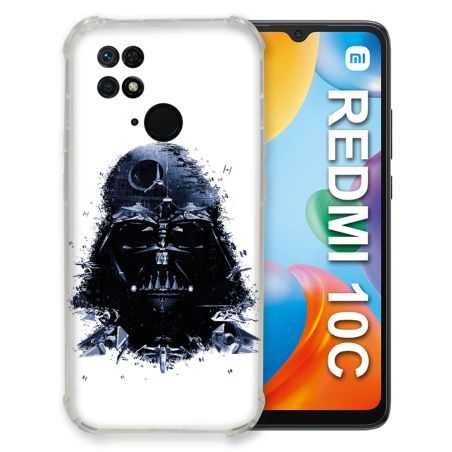 Coque Pour Xiaomi Redmi 10C Star Wars - Dark Vador Blanc