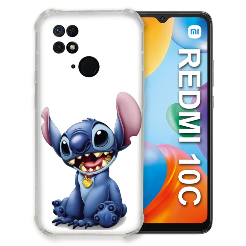 Coque Pour Xiaomi Redmi 10C Stitch Blanc