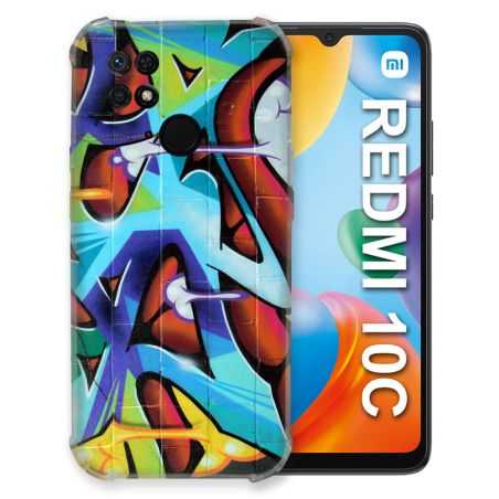 Coque Pour Xiaomi Redmi 10C Street Art Graf Color