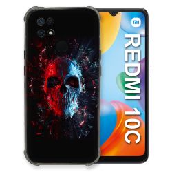 Coque Pour Xiaomi Redmi 10C Tete de Mort Deflagration