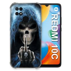 Coque Pour Xiaomi Redmi 10C Tete de Mort Doigt