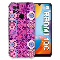 Coque Pour Xiaomi Redmi 10C Texture Carreau Ciment Violet