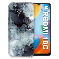 Coque Pour Xiaomi Redmi 10C Texture Marbre Gris