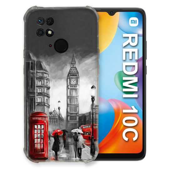 Coque Pour Xiaomi Redmi 10C Voyage Angleterre Londres Vintage