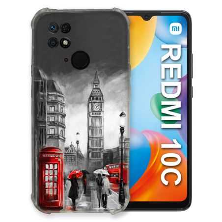Coque Pour Xiaomi Redmi 10C Voyage Angleterre Londres Vintage