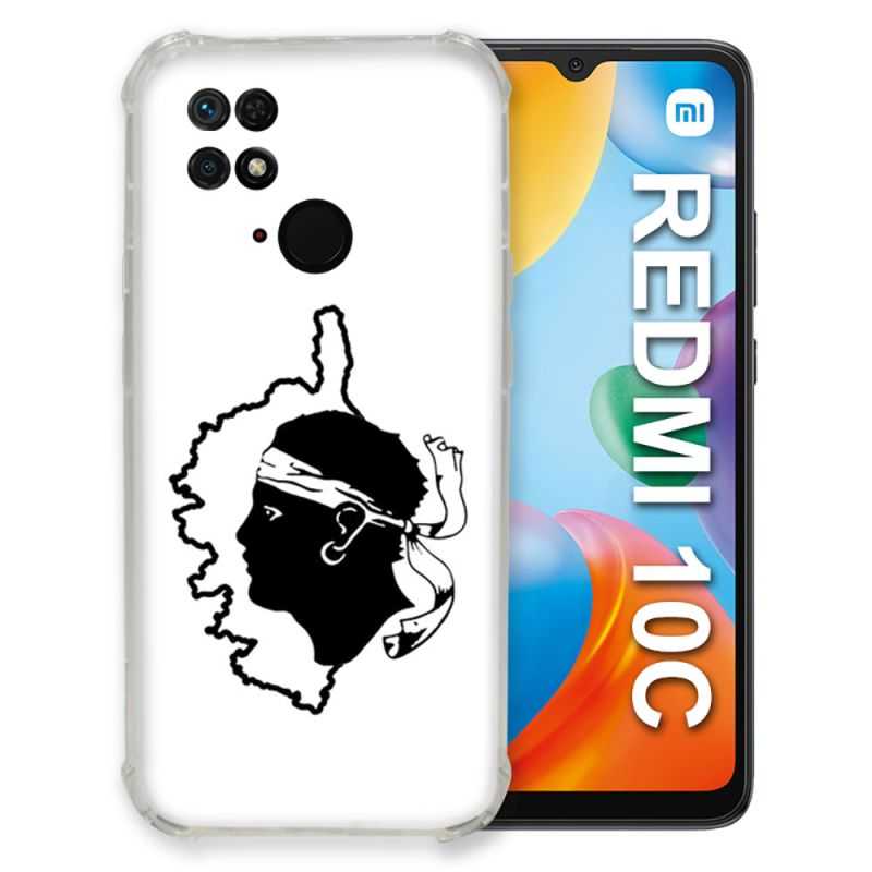 Coque Pour Xiaomi Redmi 10C Voyage Corse Blanc