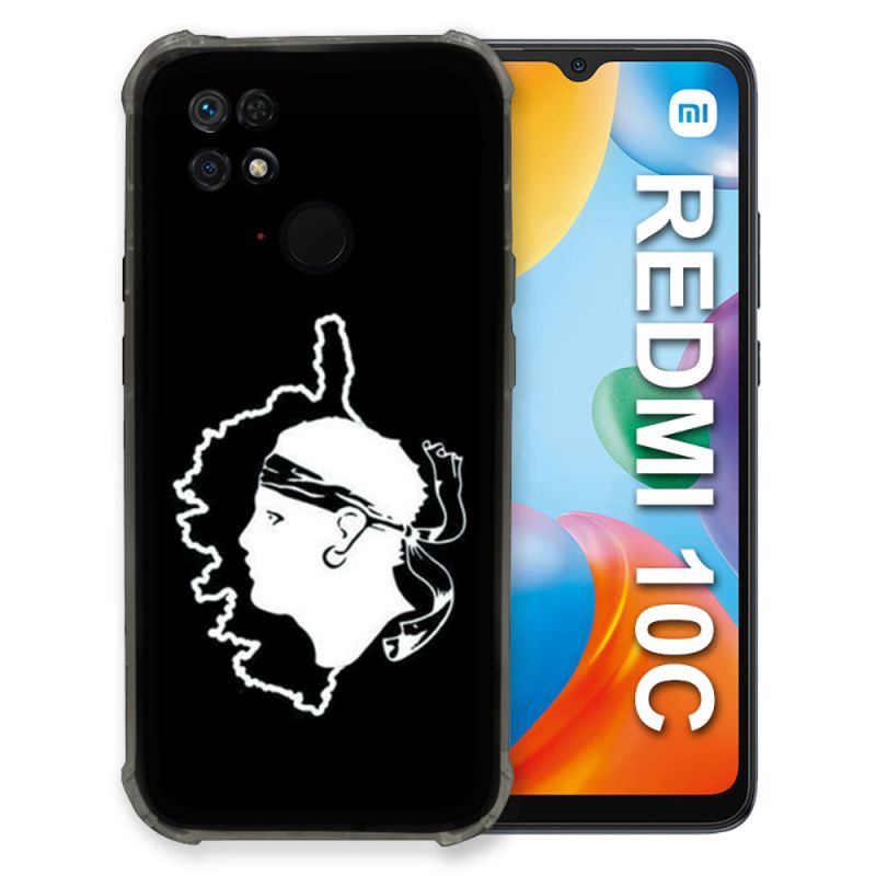 Coque Pour Xiaomi Redmi 10C Voyage Corse Noir