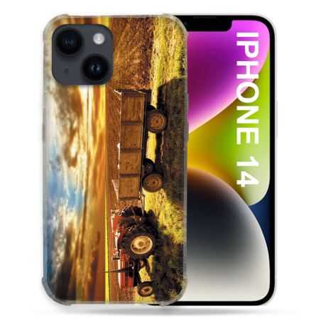 Coque Compatible MagSafe Pour Iphone 14 (6.1) Agriculture Tracteur Color