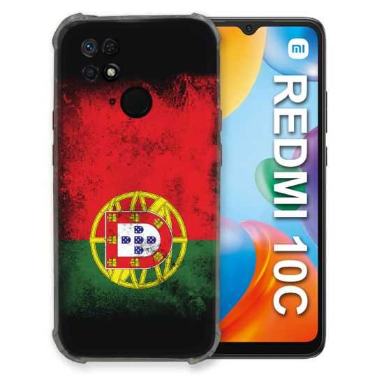Coque Pour Xiaomi Redmi 10C Voyage Portugal Drapeau
