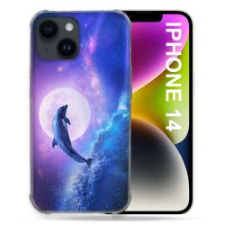 Coque Compatible MagSafe Pour Iphone 14 (6.1) Animal Dauphin Vague