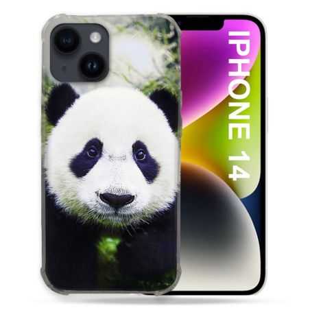 Coque Compatible MagSafe Pour Iphone 14 (6.1) Animal Panda Color