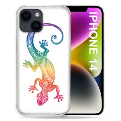 Coque Compatible MagSafe Pour Iphone 14 (6.1) Animal Salamandre Color