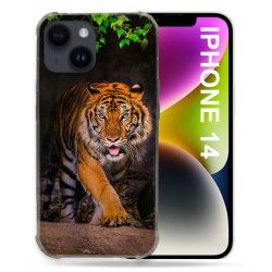 Coque Compatible MagSafe Pour Iphone 14 (6.1) Animal Tigre Jungle