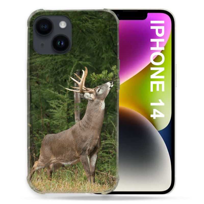 Coque Compatible MagSafe Pour Iphone 14 (6.1) Chasse Cerf
